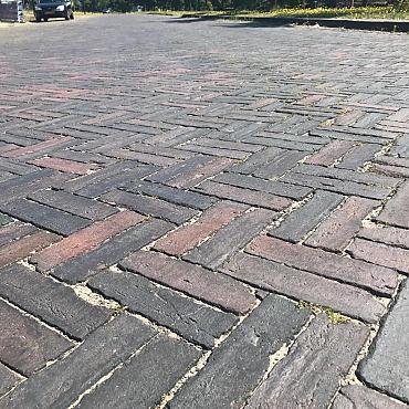 SBV14, Oude Gebakken Klinkers, Dikformaat, Paars-Antraciet