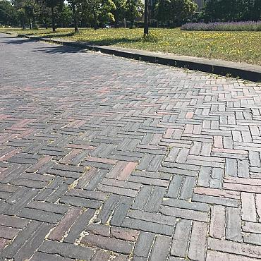 SBV14, Oude Gebakken Klinkers, Dikformaat, Paars-Antraciet