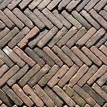 V48, Oude Gebakken Klinkers, Waalformaat, Rood-Bruin