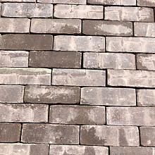 Ca. 7,5m², Oude Gebakken Klinkers, Dikformaat, Bruin, P036