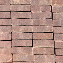Ca. 4,5m², Oude Gebakken Klinkers, Dikformaat, Rood, P031