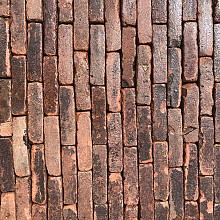 V47, Oude Gebakken Klinkers, Waalformaat, Rood-Bruin, ob
